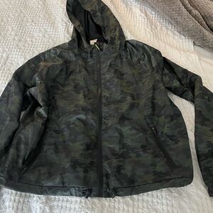 Good American Camouflage Hooded Jacket